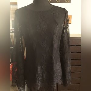 Lace long sleeve blouse by WHBM